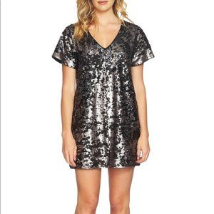 1. State T-Shirt Two Tone Sequin Dress